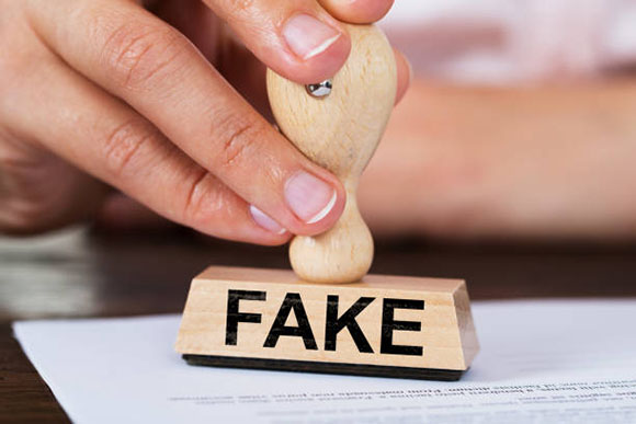 Confirming fake documents