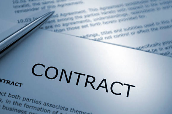 Signing up a contract for buyer